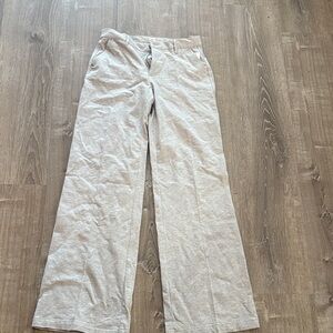 Gap Casual Light Gray Wide-Leg Pants tall